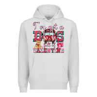 Dove Grey i've got a bus full of valentine Premium Hoodie - OliviaCreatesArt