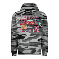 Slate Camo i've got a bus full of valentine Premium Hoodie - OliviaCreatesArt