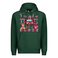 Sports Green i've got a bus full of valentine Premium Hoodie - OliviaCreatesArt