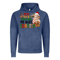 Vintage Denim Tis' the season to bake cookies Vintage Hoodie - NancyCooperArtShop