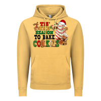 Vintage Mustard Tis' the season to bake cookies Vintage Hoodie - NancyCooperArtShop