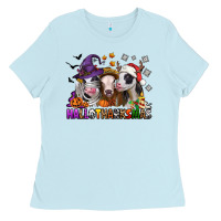 Baby Blue hallothanksmas heifers Ladies Tee - Jasminsmagicworld