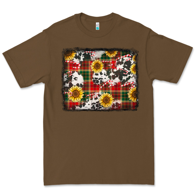 Cowhide Sunflowers Candy Canes Premium Tee by Jasminsmagicworld | Teevron