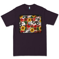 Plum cowhide sunflowers candy canes Premium Tee - Jasminsmagicworld