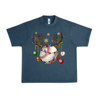 Midnight Navy Baseball Horn Christmas Urban Heavy Tee - BundleAndBundleShop