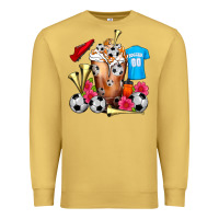 Antique Gold Soccer Cold Drink Frappe Premium Sweatshirt - FaDigitalArtStudio