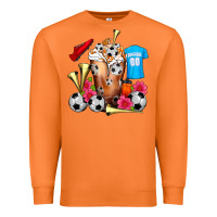 Carrot Soccer Cold Drink Frappe Premium Sweatshirt - FaDigitalArtStudio