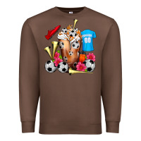 Chestnut Soccer Cold Drink Frappe Premium Sweatshirt - FaDigitalArtStudio