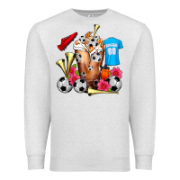 Oatmeal Heather Soccer Cold Drink Frappe Premium Sweatshirt - FaDigitalArtStudio