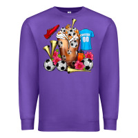Purple Soccer Cold Drink Frappe Premium Sweatshirt - FaDigitalArtStudio