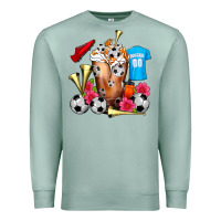 Seafoam Soccer Cold Drink Frappe Premium Sweatshirt - FaDigitalArtStudio