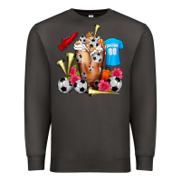 Smoke Soccer Cold Drink Frappe Premium Sweatshirt - FaDigitalArtStudio