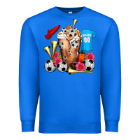 True Royal Soccer Cold Drink Frappe Premium Sweatshirt - FaDigitalArtStudio