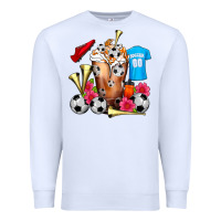 White Soccer Cold Drink Frappe Premium Sweatshirt - FaDigitalArtStudio