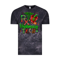 Cloud Black christmas rx pharmacy tech Vintage Tee - MaliasSmallBusiness