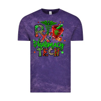 Cloud Purple christmas rx pharmacy tech Vintage Tee - MaliasSmallBusiness