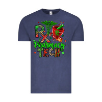 Vintage Denim christmas rx pharmacy tech Vintage Tee - MaliasSmallBusiness