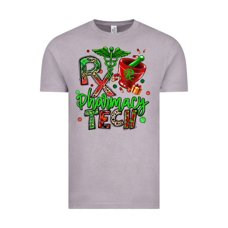 Christmas Rx Pharmacy Tech Vintage Tee by MaliasSmallBusiness | Teevron