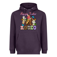 Plum Happy Easter rodeo cowgirl Heavyweight Hoodie - OliviaCreatesArt