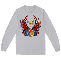 Moon Dust angel wings softball Long Sleeve Tee - Jasminsmagicworld