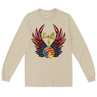 Mushroom angel wings softball Long Sleeve Tee - Jasminsmagicworld