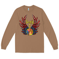 Toasted Coconut angel wings softball Long Sleeve Tee - Jasminsmagicworld