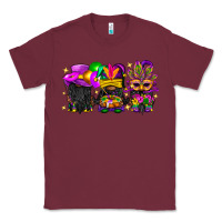 Burgundy Mardi Gras afro gnomies Classic Tee - BundleAndBundleShop