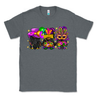 Charcoal Heather Mardi Gras afro gnomies Classic Tee - BundleAndBundleShop