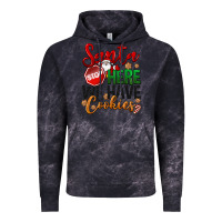 Cloud Black Santa here we have cookies Vintage Hoodie - NancyCooperArtShop