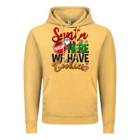 Vintage Mustard Santa here we have cookies Vintage Hoodie - NancyCooperArtShop