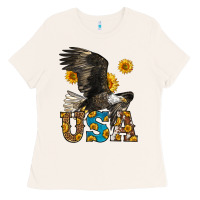 Bone Western Usa Eagle Ladies Tee - LillyAllenDesigns