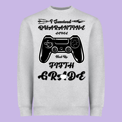 I Survived Quarantine Level Next Fifth Grade Heavyweight Sweatshirt Designed By Bettercallsaul