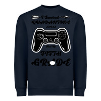 Navy I Survived Quarantine Level Next Fifth Grade Heavyweight Sweatshirt - Bettercallsaul