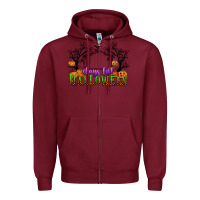 Burgundy days till halloween Zipper Hoodie - CowGirlArtShop