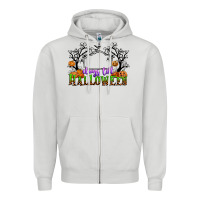 Dove Grey days till halloween Zipper Hoodie - CowGirlArtShop