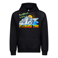 Black Countdown Is Over It's Cruise Time Urban Hoodie - CowhideDigitalArt