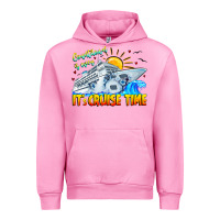 Fuchsia Pink Countdown Is Over It's Cruise Time Urban Hoodie - CowhideDigitalArt