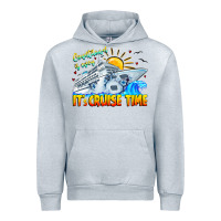 Heather Grey Countdown Is Over It's Cruise Time Urban Hoodie - CowhideDigitalArt