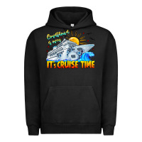 Pigment Black Countdown Is Over It's Cruise Time Urban Hoodie - CowhideDigitalArt