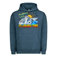 Pigment Midnight Navy Countdown Is Over It's Cruise Time Urban Hoodie - CowhideDigitalArt