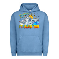 Pigment Pebble Blue Countdown Is Over It's Cruise Time Urban Hoodie - CowhideDigitalArt