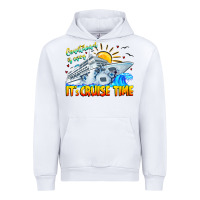 White Countdown Is Over It's Cruise Time Urban Hoodie - CowhideDigitalArt
