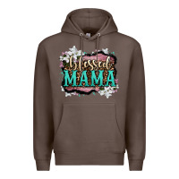 Coffee blessed mama Premium Hoodie - OliviaCreatesArt