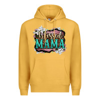 Mustard blessed mama Premium Hoodie - OliviaCreatesArt