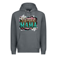 Rock blessed mama Premium Hoodie - OliviaCreatesArt