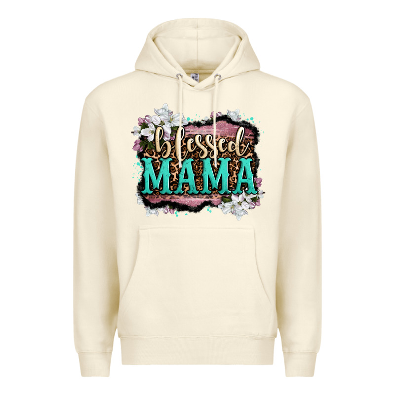Blessed Mama Premium Hoodie by OliviaCreatesArt | Teevron