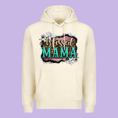 Blessed Mama Premium Hoodie Designed By Oliviacreatesart