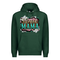 Sports Green blessed mama Premium Hoodie - OliviaCreatesArt