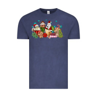 Vintage Denim santa coffee Vintage Tee - MaliasSmallBusiness