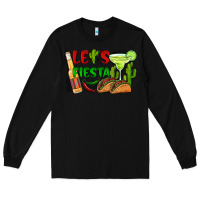 Black let's fiesta taco and beer Long Sleeve Tee - BarkalooDesign